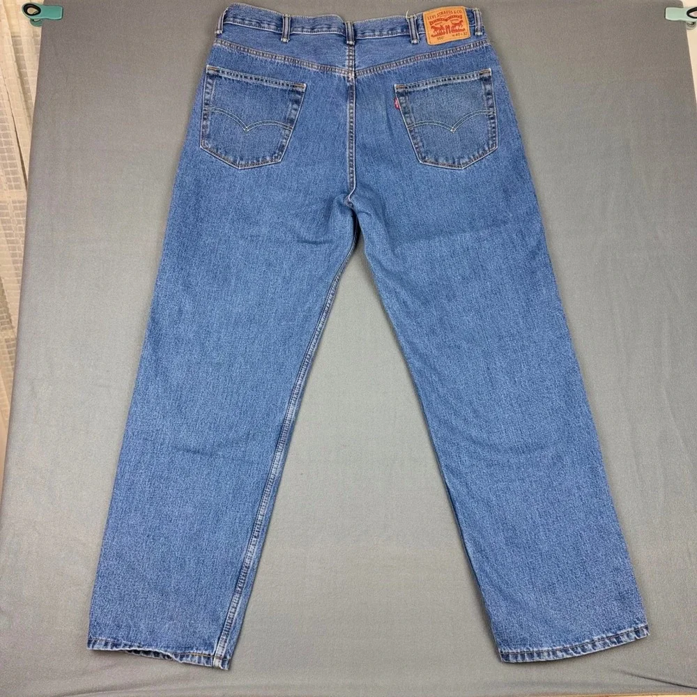 Levis 550 Relaxed Fit Jeans Mens 40x32 Blue Medium Wash Tapered Leg‎ 00550-4891
